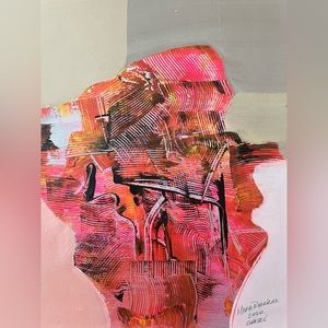 Acrylic painting on paper pad